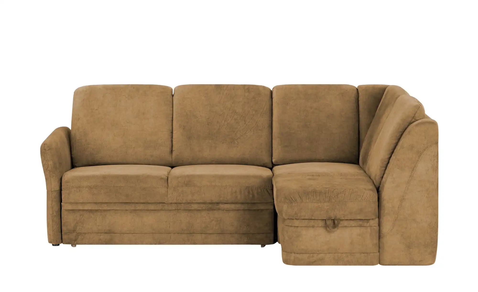 Image of Polstermöbel Oelsa Ecksofa Luna ¦ braun ¦ Maße (cm): B: 224 H: 91 T: 160 Polstermöbel > Sofa > Ecksofas - Möbel Kraft