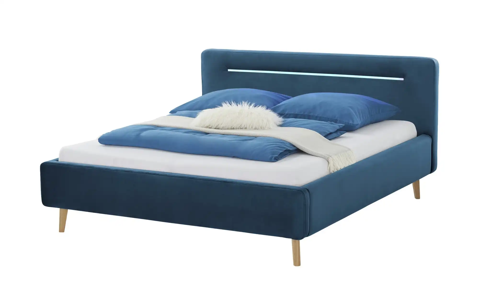 Image of Polsterbett ¦ blau ¦ Maße (cm): B: 178 H: 105 Betten > Doppelbetten - Möbel Kraft