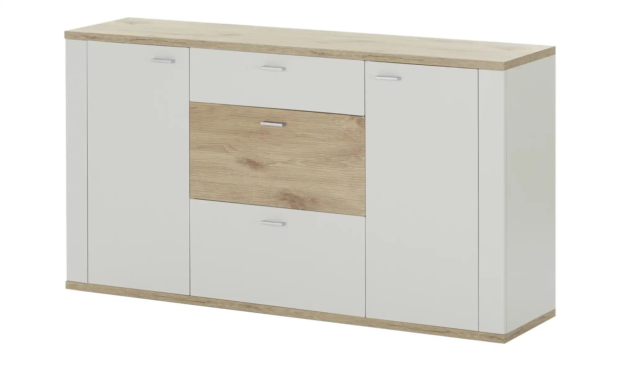 Primo Sideboard, Hellgrau Eiche (Nachbildung)