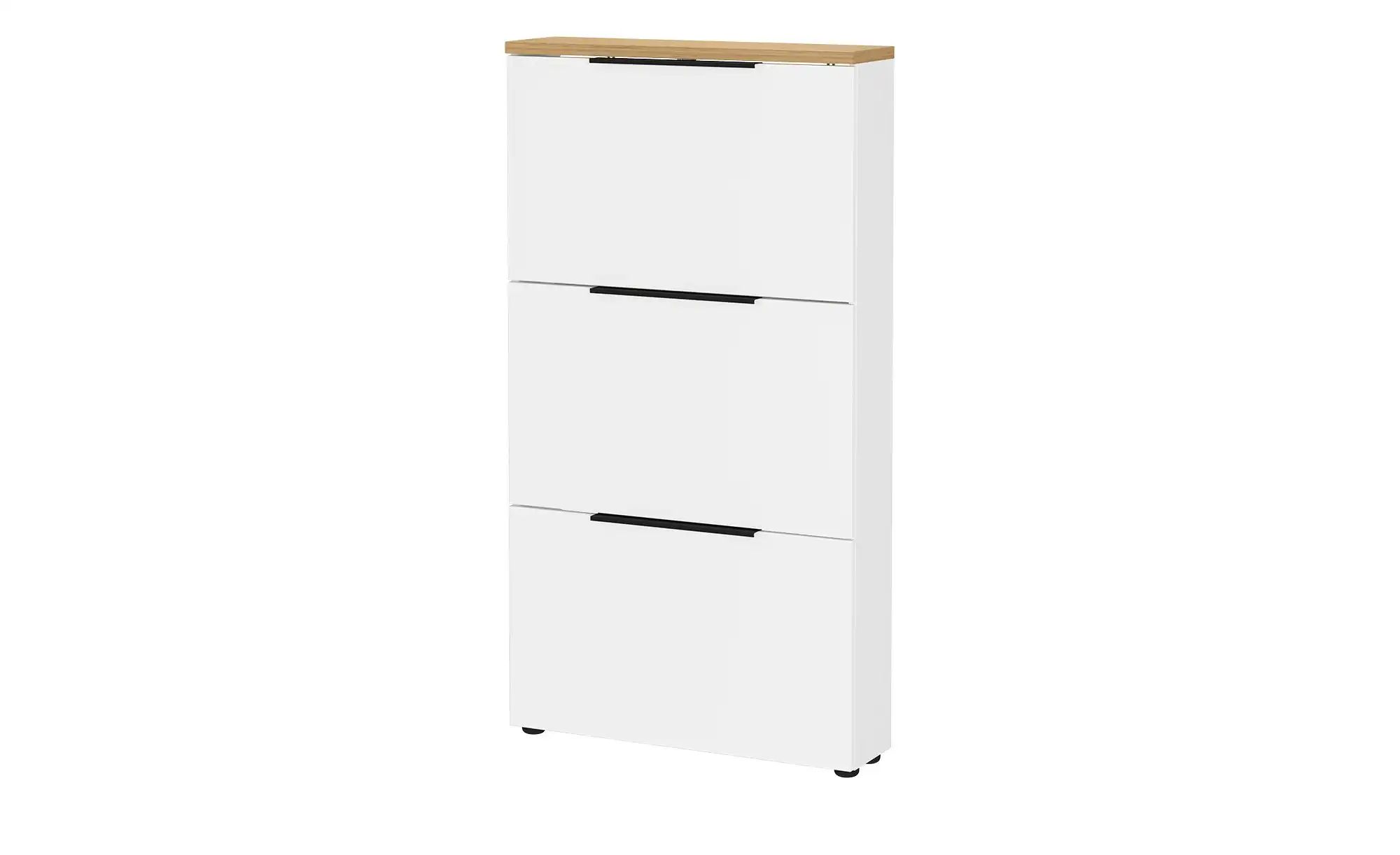 Primo Schuhschrank Groven, Weiß, Eiche (Nachbildung)