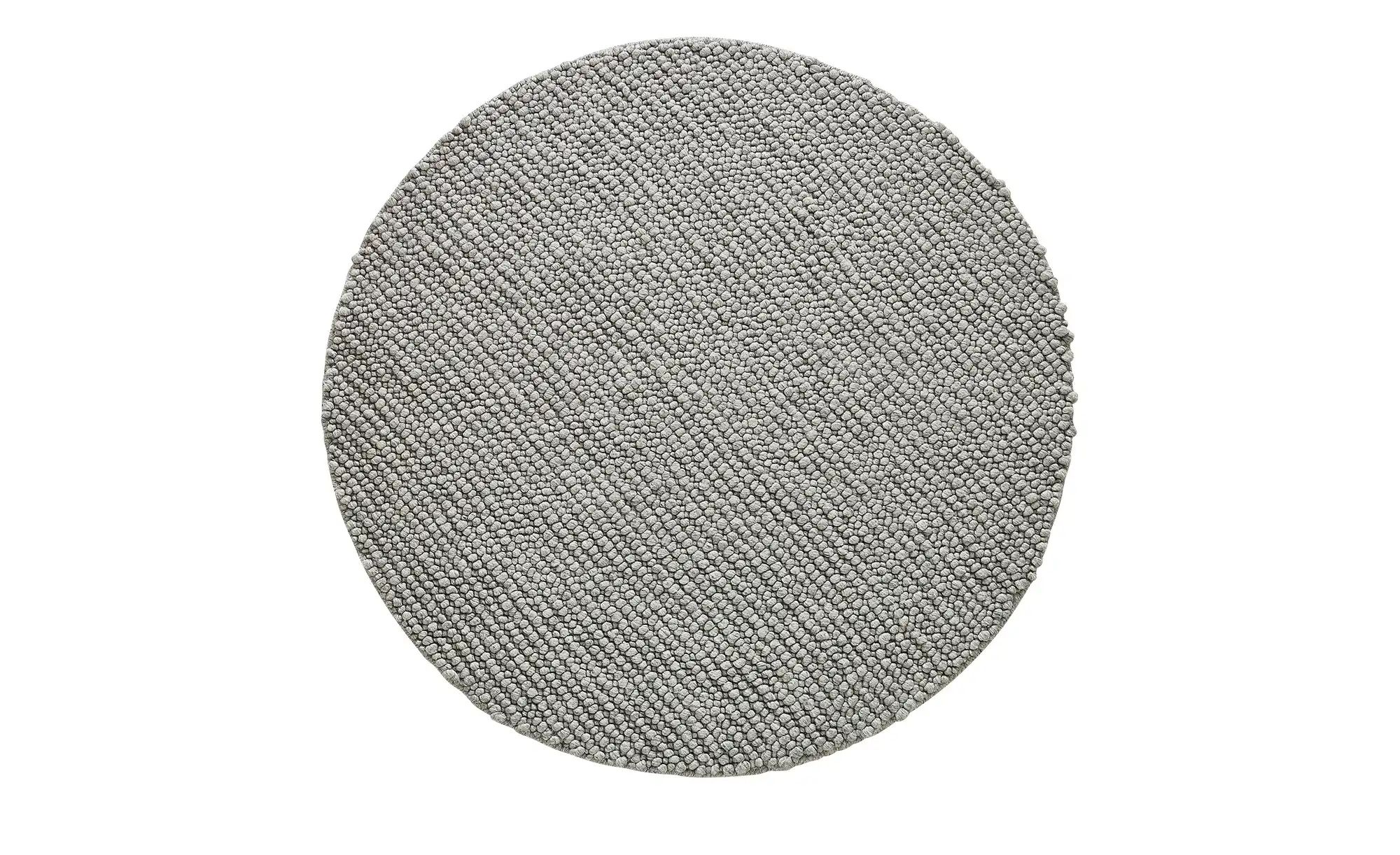 Handgewebter Naturteppich Ruhpolding ¦ Grau ¦ Wolle ¦ MaßE (Cm): H: 2 Ø: 160 Teppiche > Naturteppiche - HöFfner-image