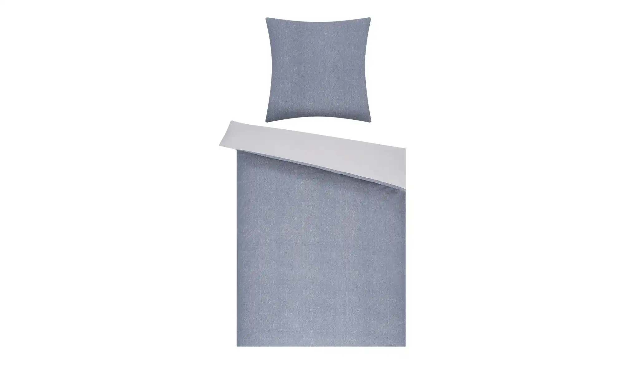 Image of como Biber Bettwäsche Woolen Texture ¦ blau ¦ Maße (cm): B: 135 Bettwaren > Bettwäsche-Sets > Winter-Bettwäsche-Sets - Möbel Kraft